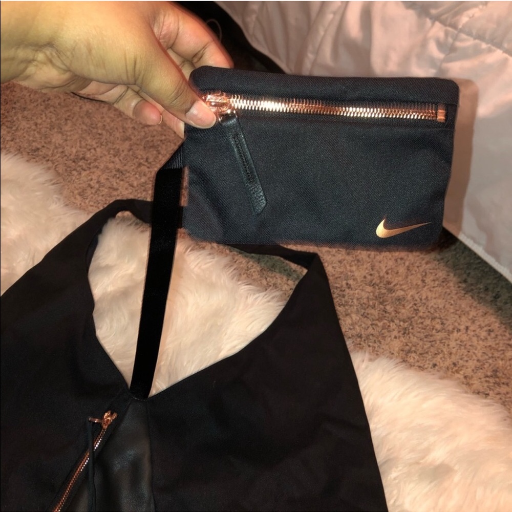 Black Nike sports bag